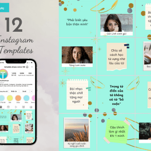 thiết kế instagram template với canva