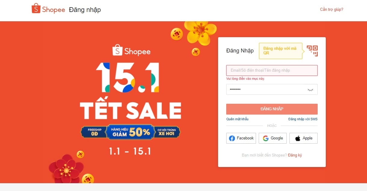 template shopee