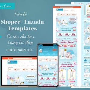 Template trang trí shop Shopee/Lazada