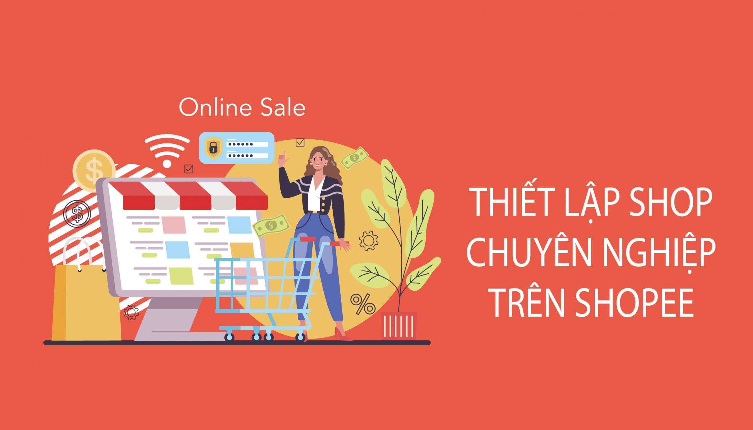 template trang trí shop shopee