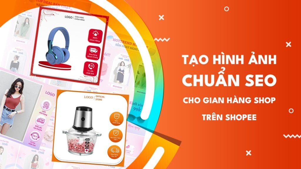 trang trí shop shopee