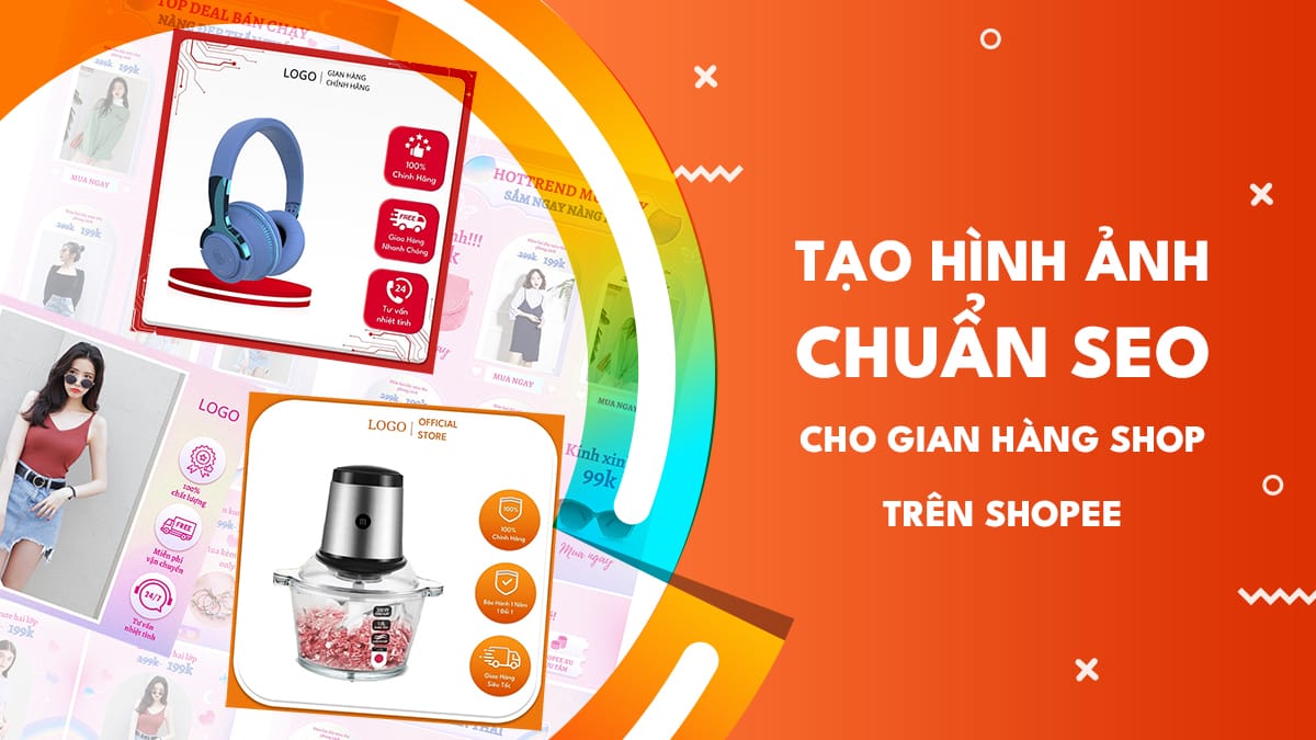 trang trí shop shopee