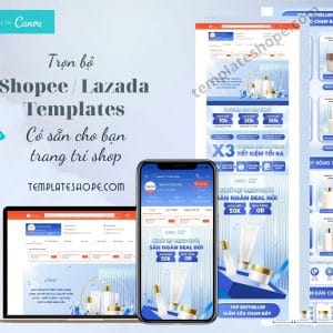 Template trang trí Shopee / Lazada